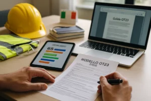 Guida pratica al Modello OT23 2027: come ottenere la riduzione del tasso medio di tariffa INAIL